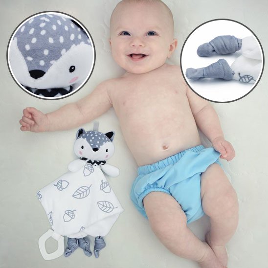 Doudou Renard Ultra-doux | Éveil Sensoriel